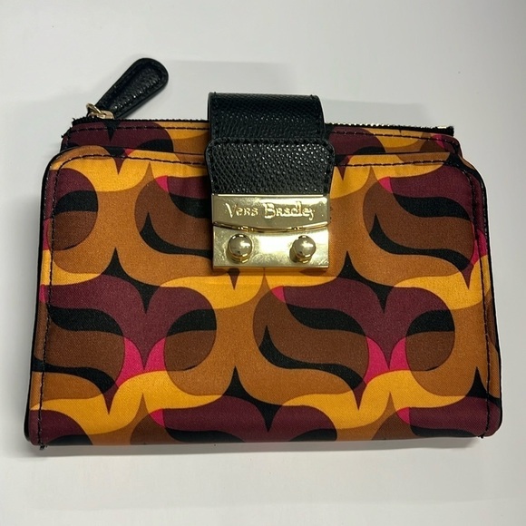 Vera Bradley Modern Lights Pushlock Bifold Snap Wallet - New - Picture 1 of 6